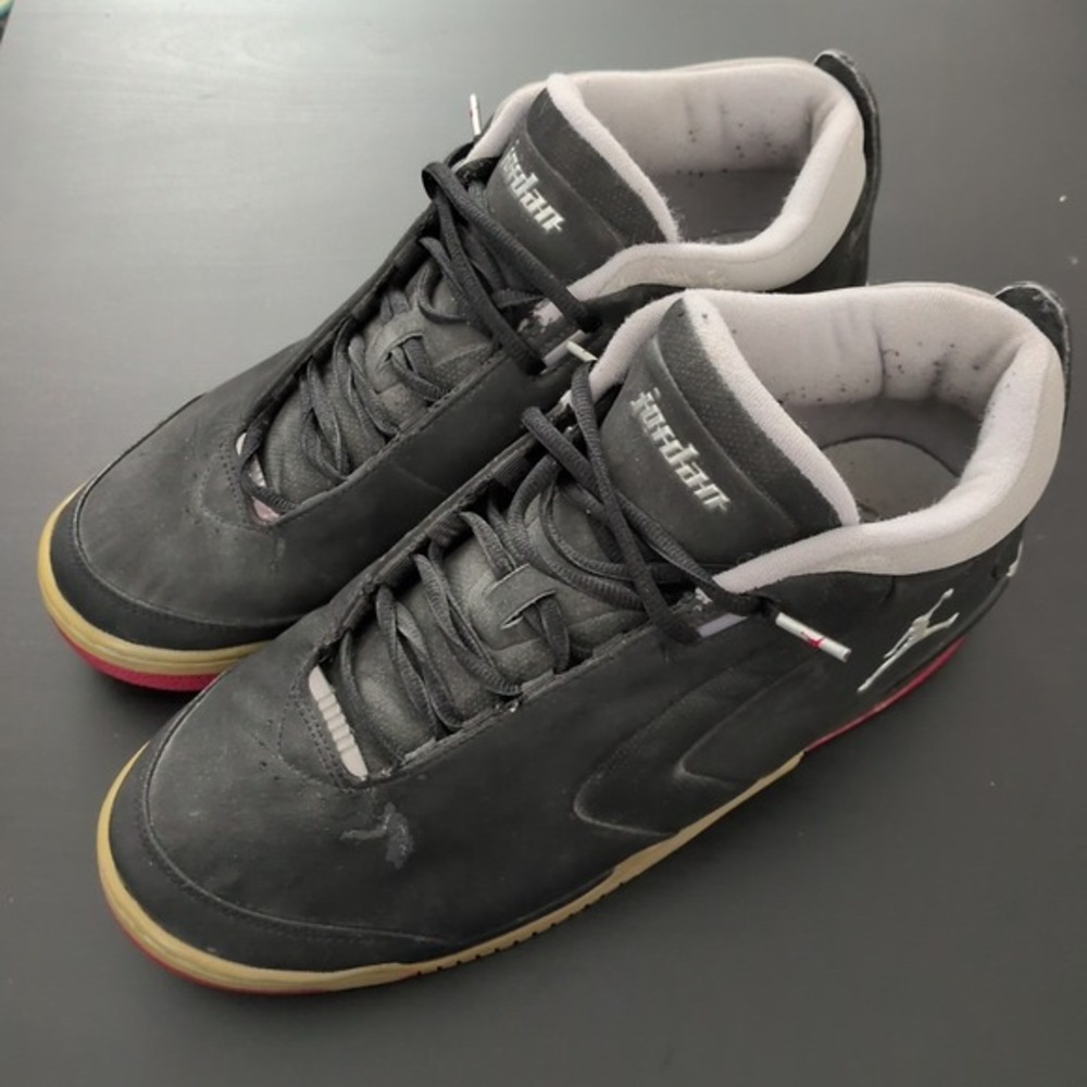 Nike Air Jordan Big Fund Basketball Sneakers Black Gum 20yr 310003-001‎ Size 13
